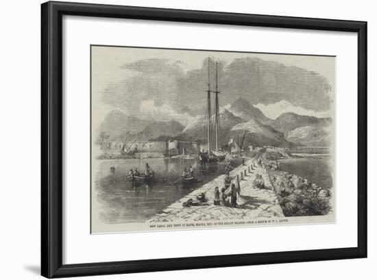 New Canal and Town of Santa Maura, One of the Ionian Islands-William Leighton Leitch-Framed Giclee Print