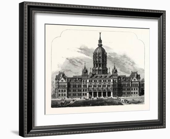 New Capitol at Hartford, Connecticut, USA-null-Framed Giclee Print