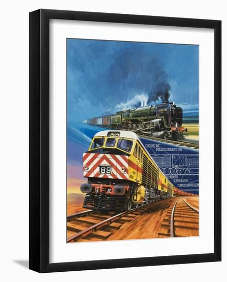 New Challenge For Steam-Wilf Hardy-Framed Giclee Print