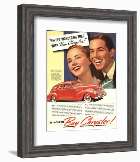 New Chrysler - Wonderful Time-null-Framed Art Print