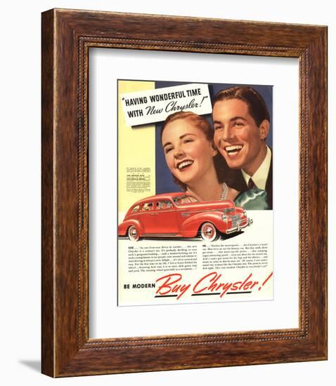 New Chrysler - Wonderful Time-null-Framed Art Print