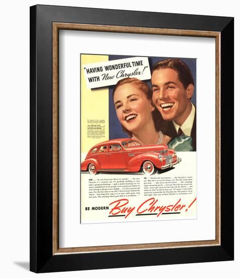 New Chrysler - Wonderful Time-null-Framed Art Print