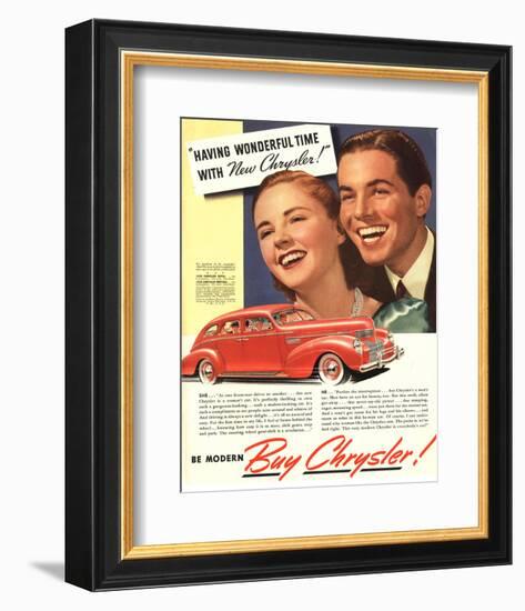 New Chrysler - Wonderful Time-null-Framed Art Print