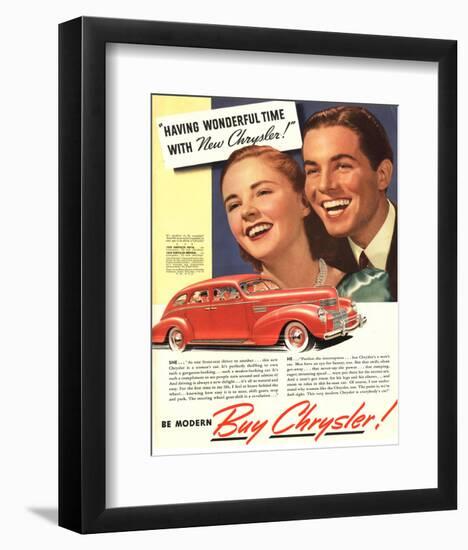 New Chrysler - Wonderful Time-null-Framed Art Print