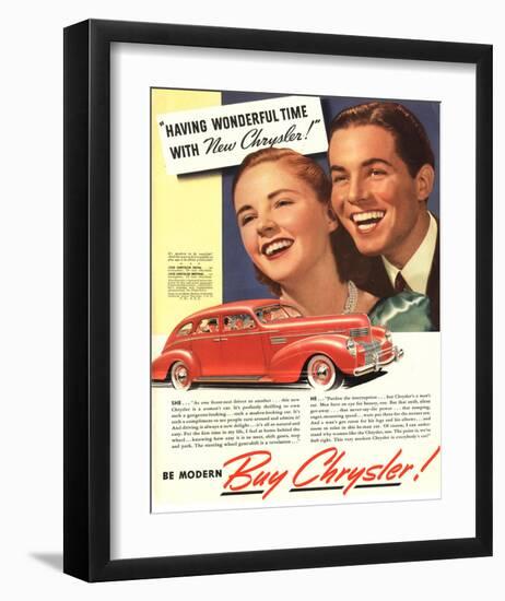 New Chrysler - Wonderful Time-null-Framed Art Print