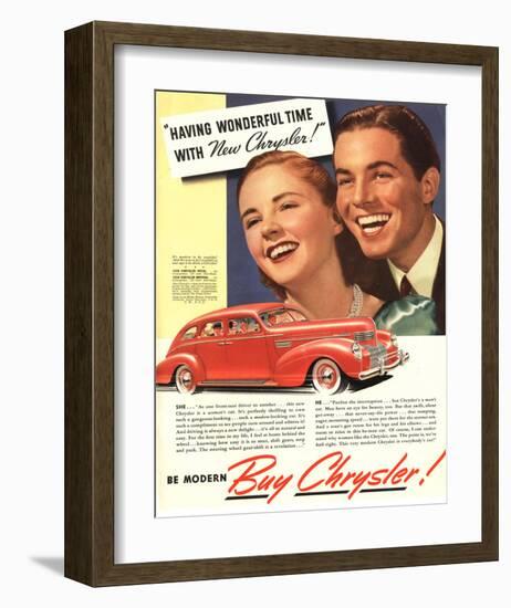 New Chrysler - Wonderful Time-null-Framed Art Print