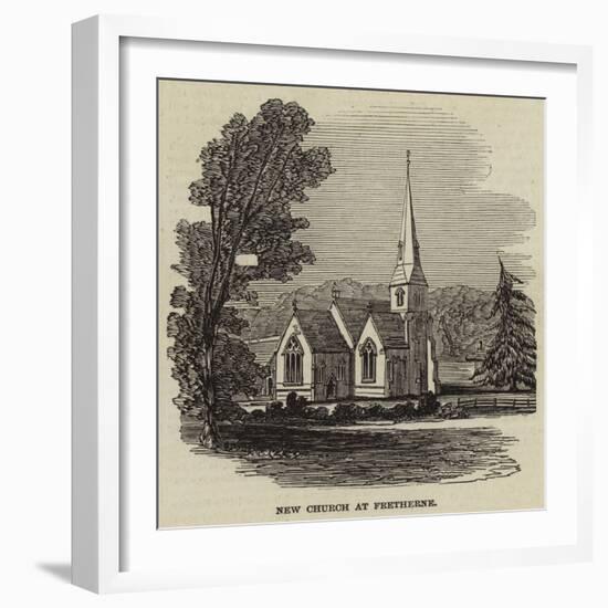 New Church at Fretherne-null-Framed Giclee Print