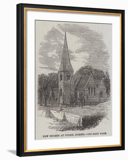 New Church at Titsey, Surrey-null-Framed Giclee Print