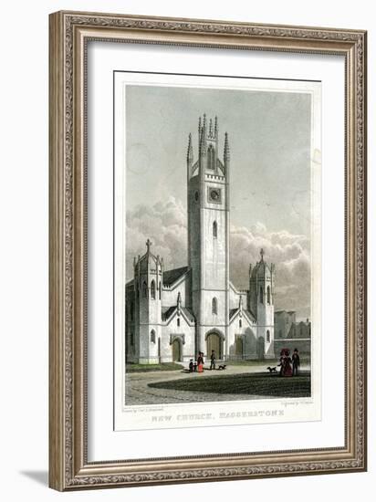 New Church, Haggerston, Hackney, London, 1827-William Deeble-Framed Giclee Print