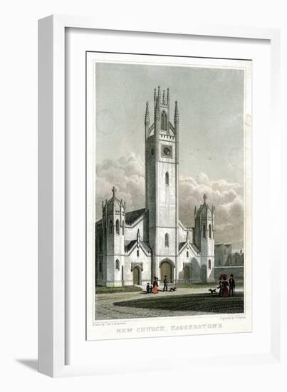 New Church, Haggerston, Hackney, London, 1827-William Deeble-Framed Giclee Print