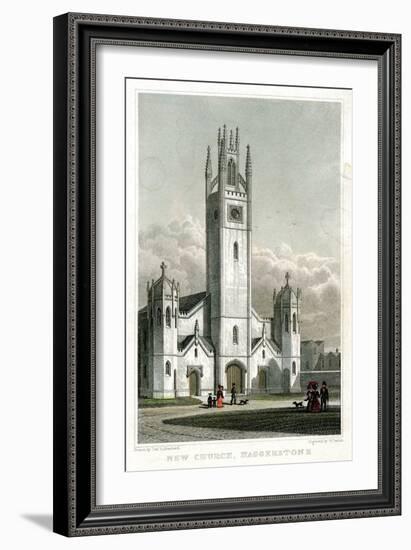 New Church, Haggerston, Hackney, London, 1827-William Deeble-Framed Giclee Print