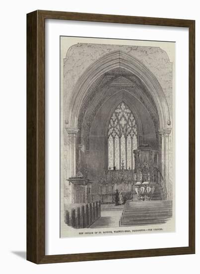 New Church of St Saviour, Warwick-Road, Paddington, the Chancel-null-Framed Giclee Print