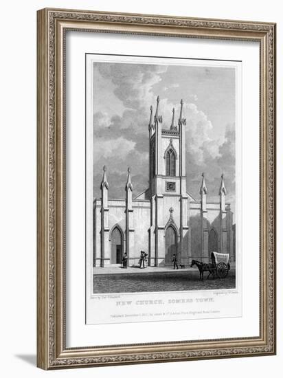 New Church, Somers Town, Camden, London, 1827-William Deeble-Framed Giclee Print