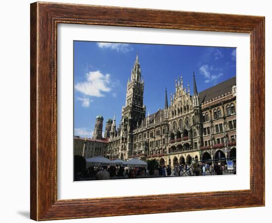 New City Hall, Marienplatz, Munich, Bavaria, Germany, Europe-Ken Gillham-Framed Photographic Print