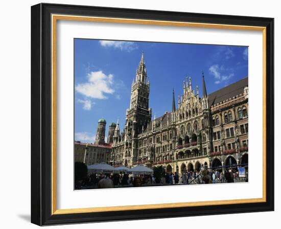 New City Hall, Marienplatz, Munich, Bavaria, Germany, Europe-Ken Gillham-Framed Photographic Print