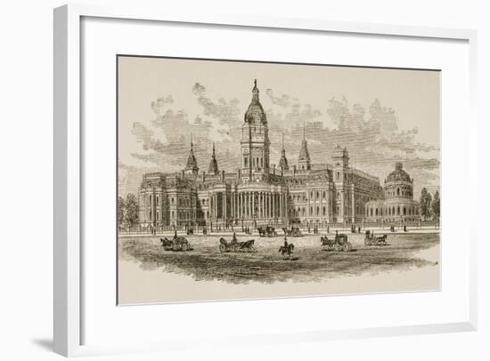 New City Hall, San Francisco, from 'American Pictures', Published by the Religious Tract Society,…-English School-Framed Giclee Print