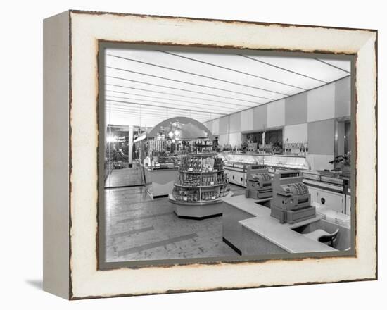 New Co-Op Central Butchers Department, Barnsley, South Yorkshire, 1957-Michael Walters-Framed Premier Image Canvas