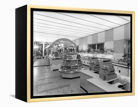 New Co-Op Central Butchers Department, Barnsley, South Yorkshire, 1957-Michael Walters-Framed Premier Image Canvas