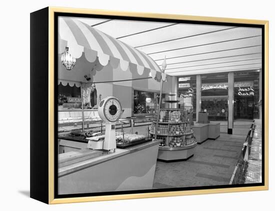 New Co-Op Central Butchers Department, Barnsley, South Yorkshire, 1957-Michael Walters-Framed Premier Image Canvas