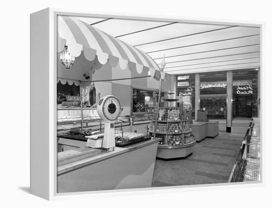 New Co-Op Central Butchers Department, Barnsley, South Yorkshire, 1957-Michael Walters-Framed Premier Image Canvas