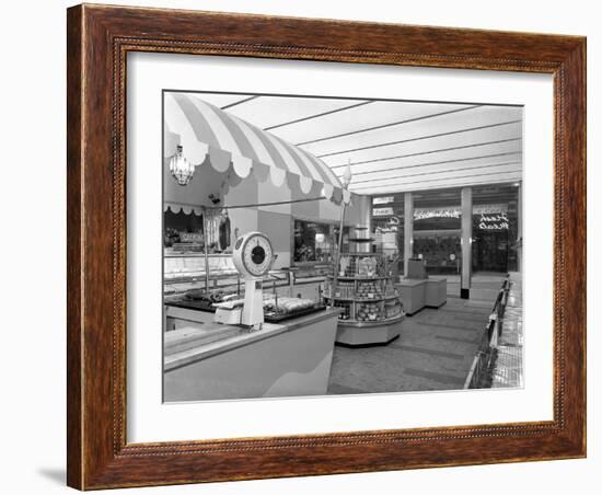 New Co-Op Central Butchers Department, Barnsley, South Yorkshire, 1957-Michael Walters-Framed Photographic Print