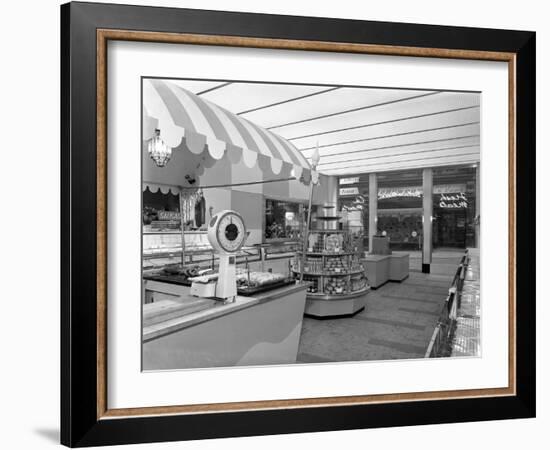 New Co-Op Central Butchers Department, Barnsley, South Yorkshire, 1957-Michael Walters-Framed Photographic Print