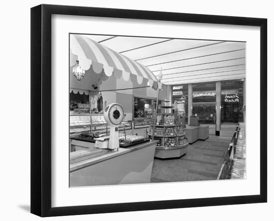 New Co-Op Central Butchers Department, Barnsley, South Yorkshire, 1957-Michael Walters-Framed Photographic Print