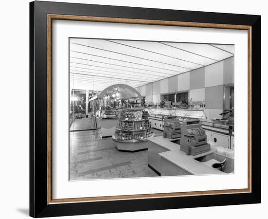 New Co-Op Central Butchers Department, Barnsley, South Yorkshire, 1957-Michael Walters-Framed Photographic Print