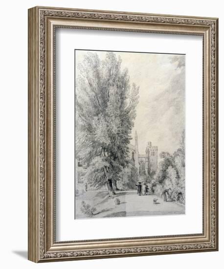 New College Garden, 1821-William Alfred Delamotte-Framed Giclee Print