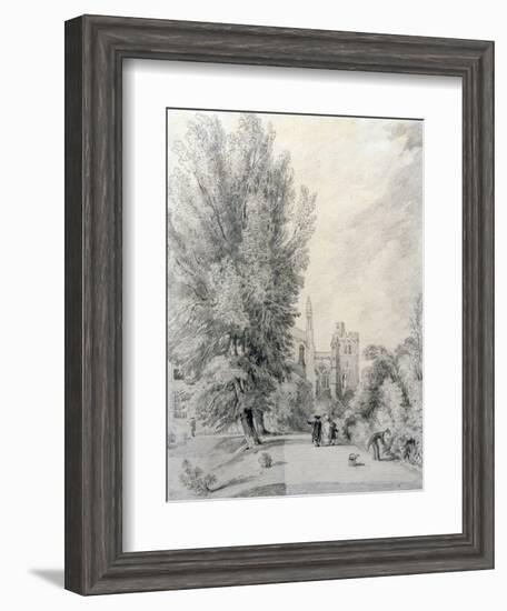 New College Garden, 1821-William Alfred Delamotte-Framed Giclee Print