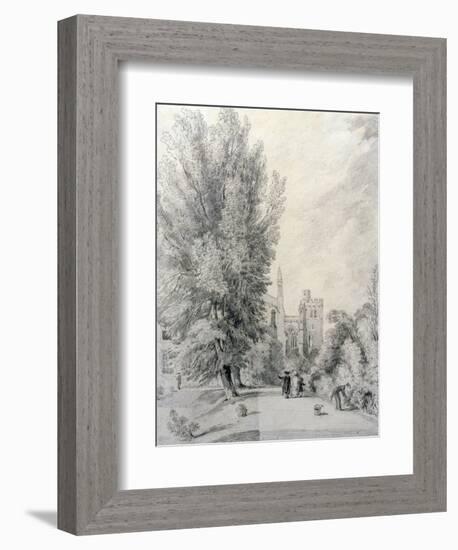 New College Garden, 1821-William Alfred Delamotte-Framed Giclee Print