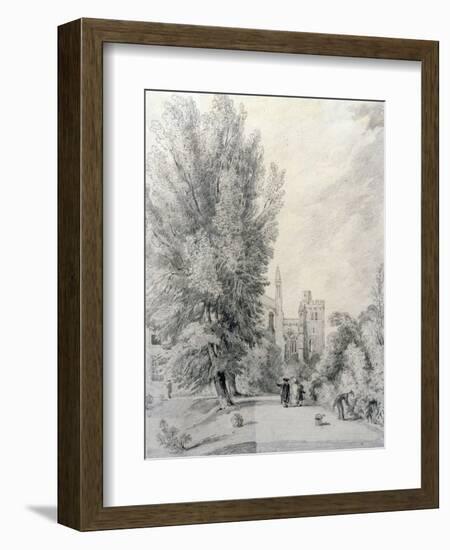 New College Garden, 1821-William Alfred Delamotte-Framed Giclee Print