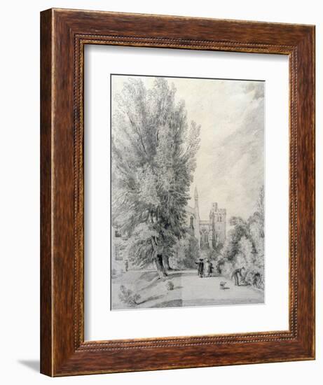 New College Garden, 1821-William Alfred Delamotte-Framed Giclee Print