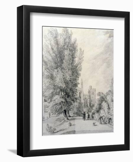 New College Garden, 1821-William Alfred Delamotte-Framed Giclee Print