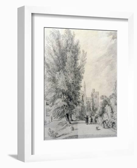 New College Garden, 1821-William Alfred Delamotte-Framed Giclee Print