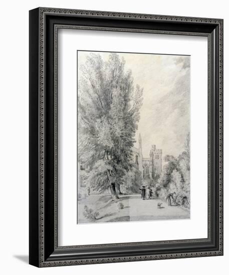 New College Garden, 1821-William Alfred Delamotte-Framed Giclee Print