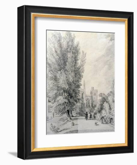 New College Garden, 1821-William Alfred Delamotte-Framed Giclee Print