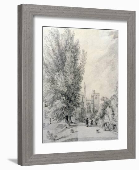 New College Garden, 1821-William Alfred Delamotte-Framed Giclee Print