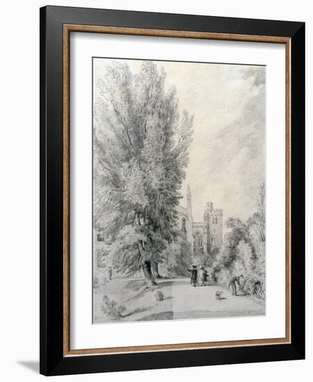 New College Garden, 1821-William Alfred Delamotte-Framed Giclee Print