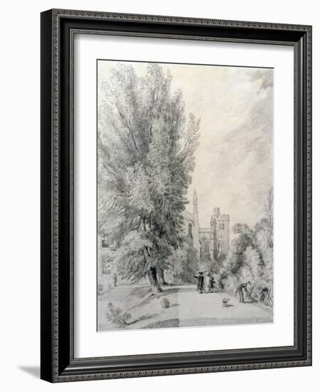 New College Garden, 1821-William Alfred Delamotte-Framed Giclee Print