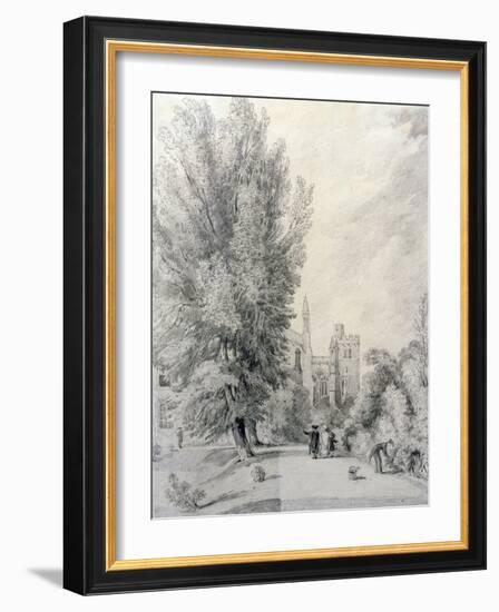 New College Garden, 1821-William Alfred Delamotte-Framed Giclee Print