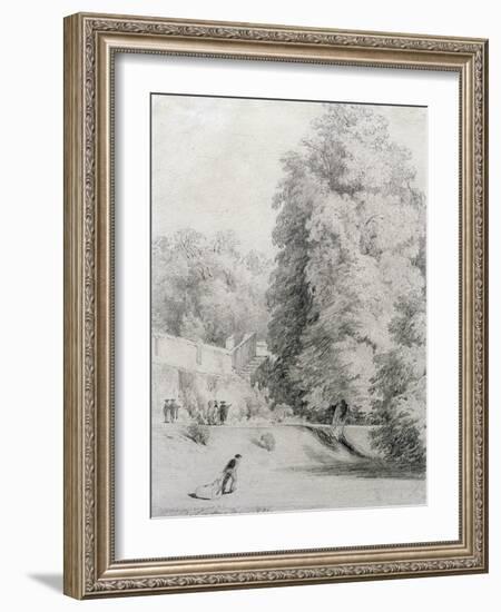 New College Garden, 1821-William Alfred Delamotte-Framed Giclee Print