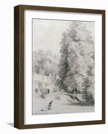 New College Garden, 1821-William Alfred Delamotte-Framed Giclee Print