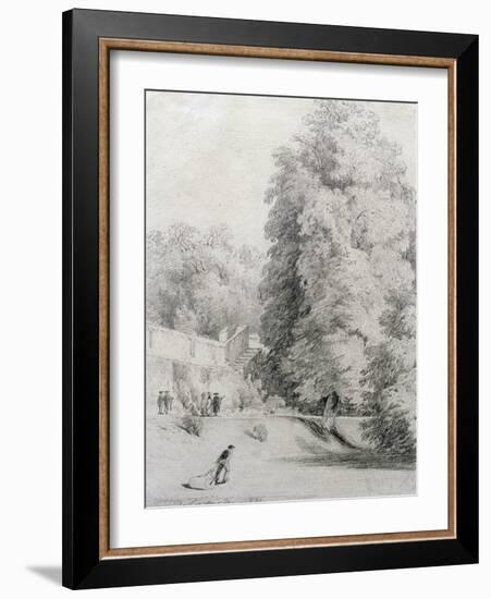 New College Garden, 1821-William Alfred Delamotte-Framed Giclee Print