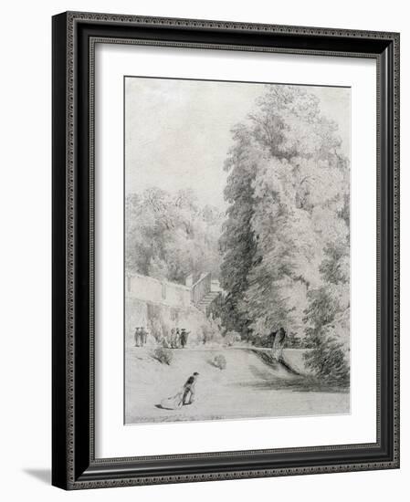 New College Garden, 1821-William Alfred Delamotte-Framed Giclee Print