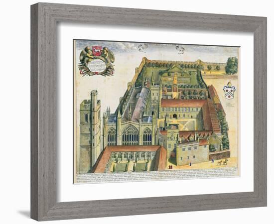 New College, Oxford, from 'Oxonia Illustrata', Published 1675-David Loggan-Framed Giclee Print