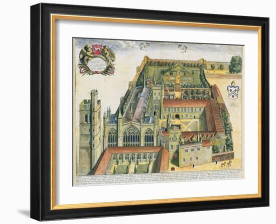 New College, Oxford, from 'Oxonia Illustrata', Published 1675-David Loggan-Framed Giclee Print