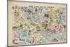New Comic Map of London-null-Mounted Giclee Print