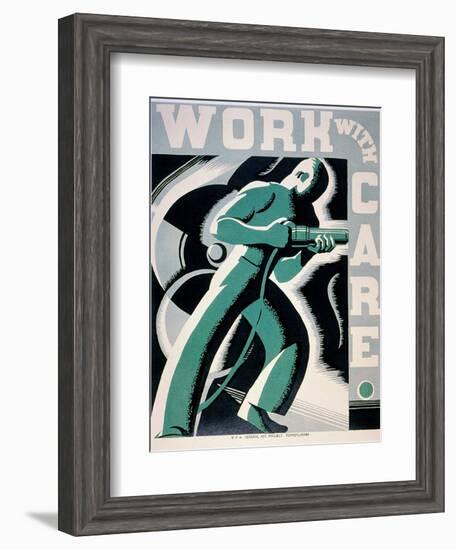 New Deal: Wpa Poster-Robert Muchley-Framed Giclee Print