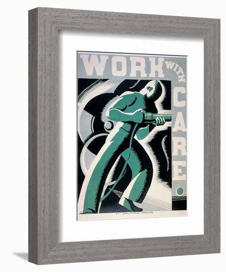 New Deal: Wpa Poster-Robert Muchley-Framed Giclee Print